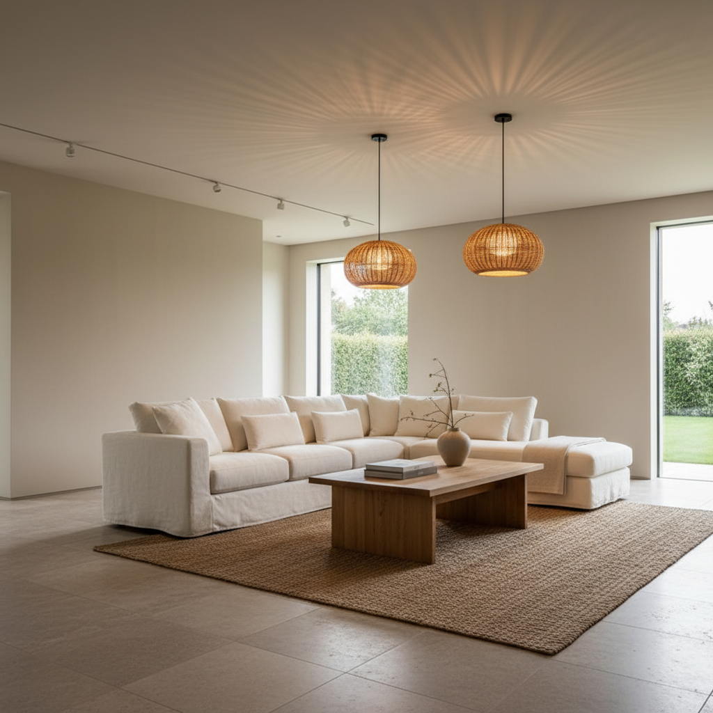 RattanGlow | Elegant Natural Woven Outdoor Wall Lights for Patios