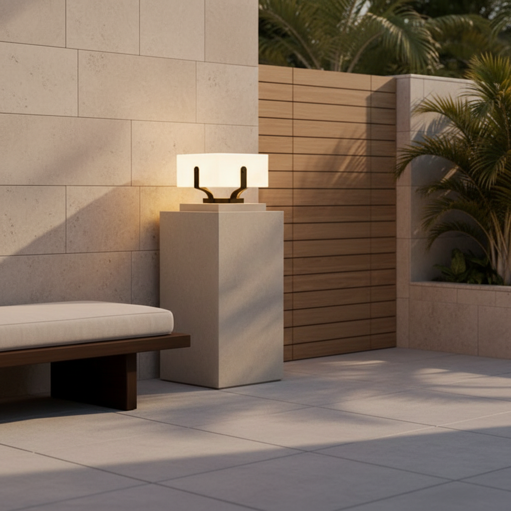 Luminara | Modern Elegant Solar Outdoor Garden Pillar Light