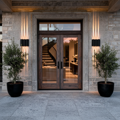 Wavy LED Outdoor Wall Light | Modern Up & Down Waterproof Exterior Lighting