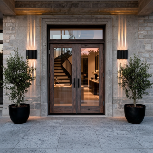 Wavy LED Outdoor Wall Light | Modern Up & Down Waterproof Exterior Lighting