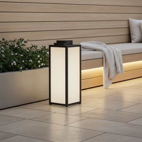 LumiSquare | Versatile Waterproof Stainless Steel Outdoor Lantern