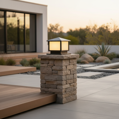 Solara | Modern Durable Solar Outdoor Pillar Garden Lights