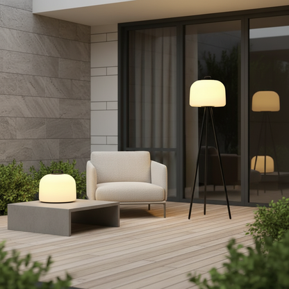 Elegant Outdoor Floor Lamp | Waterproof USB Rechargeable Garden Light Decor