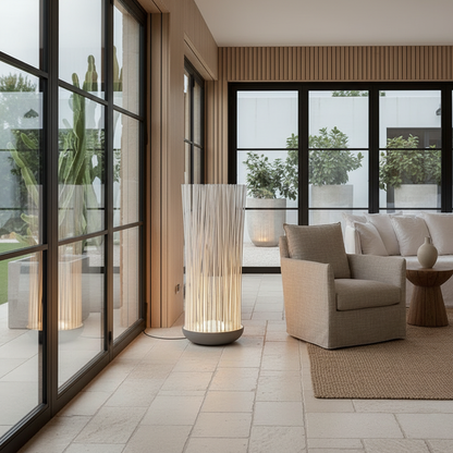 ReedsLight | Elegant Waterproof Stainless Steel Outdoor Floor Lamp