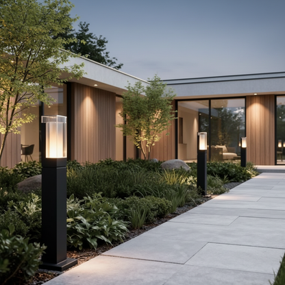 CubicLight | Modern Minimalist Aluminum LED Bollard Light for Outdoors