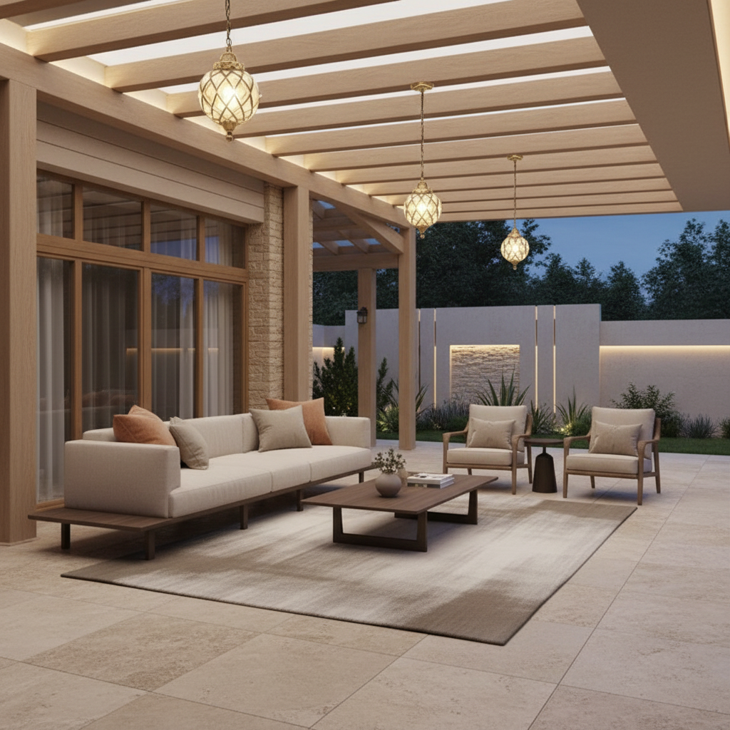 Lunara | Elegant Retro Aluminum Outdoor Hanging Pendant Light Fixture