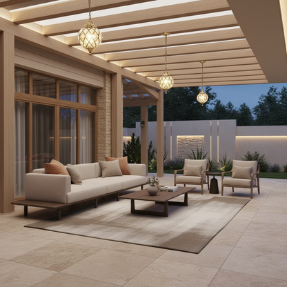 Lunara | Elegant Retro Aluminum Outdoor Hanging Pendant Light Fixture