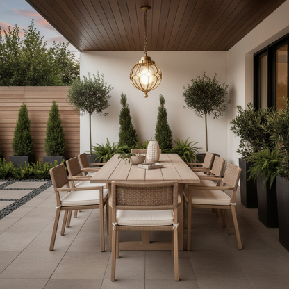 Luminara | Elegant Vintage Outdoor Pendant Light Fixture for Gardens