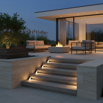 Luminara | Modern Waterproof LED Outdoor Step Lights for Safe Illumination