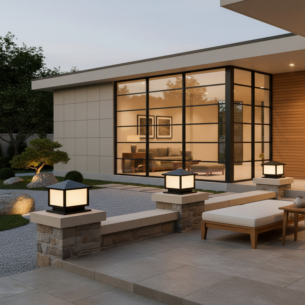 Solara | Modern Durable Solar Outdoor Pillar Garden Lights