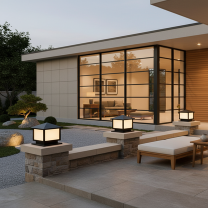 Solara | Modern Durable Solar Outdoor Pillar Garden Lights