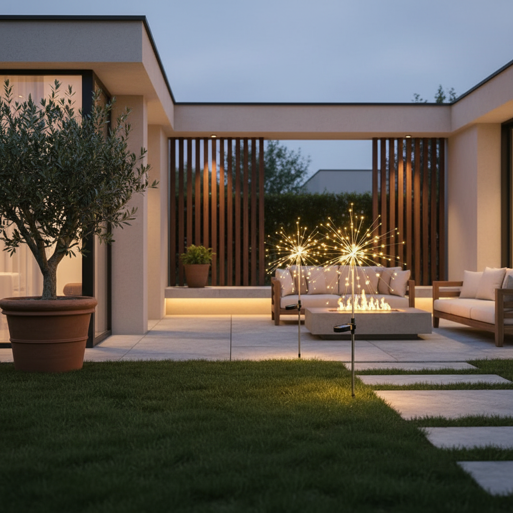 Luminara | Dynamic Elegant Solar Garden Lights with Starburst Effect