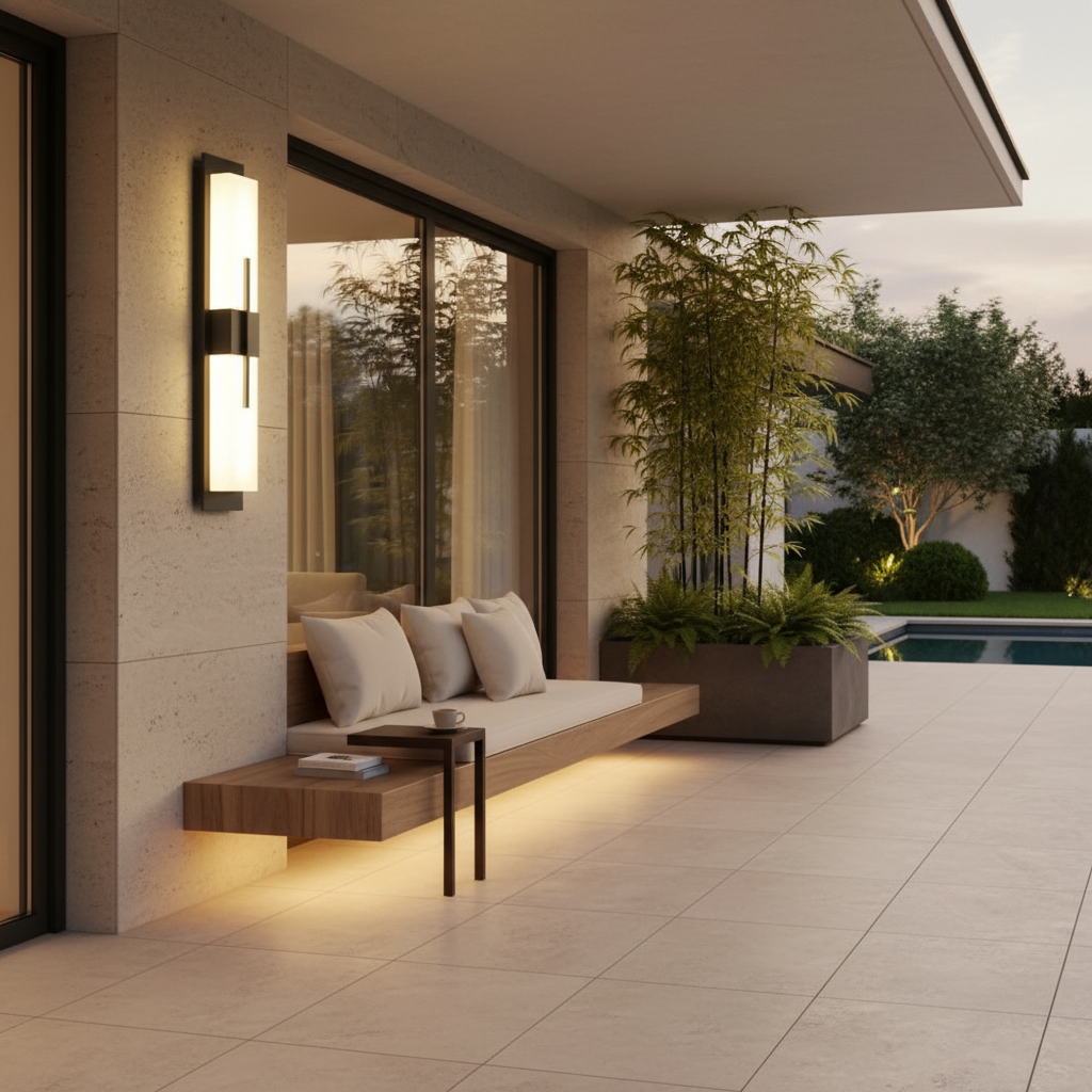 Luminara | Stylish Waterproof Black Outdoor Wall Lantern Fixture