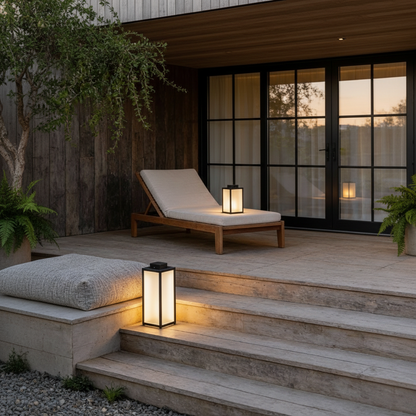 LumiSquare | Versatile Waterproof Stainless Steel Outdoor Lantern