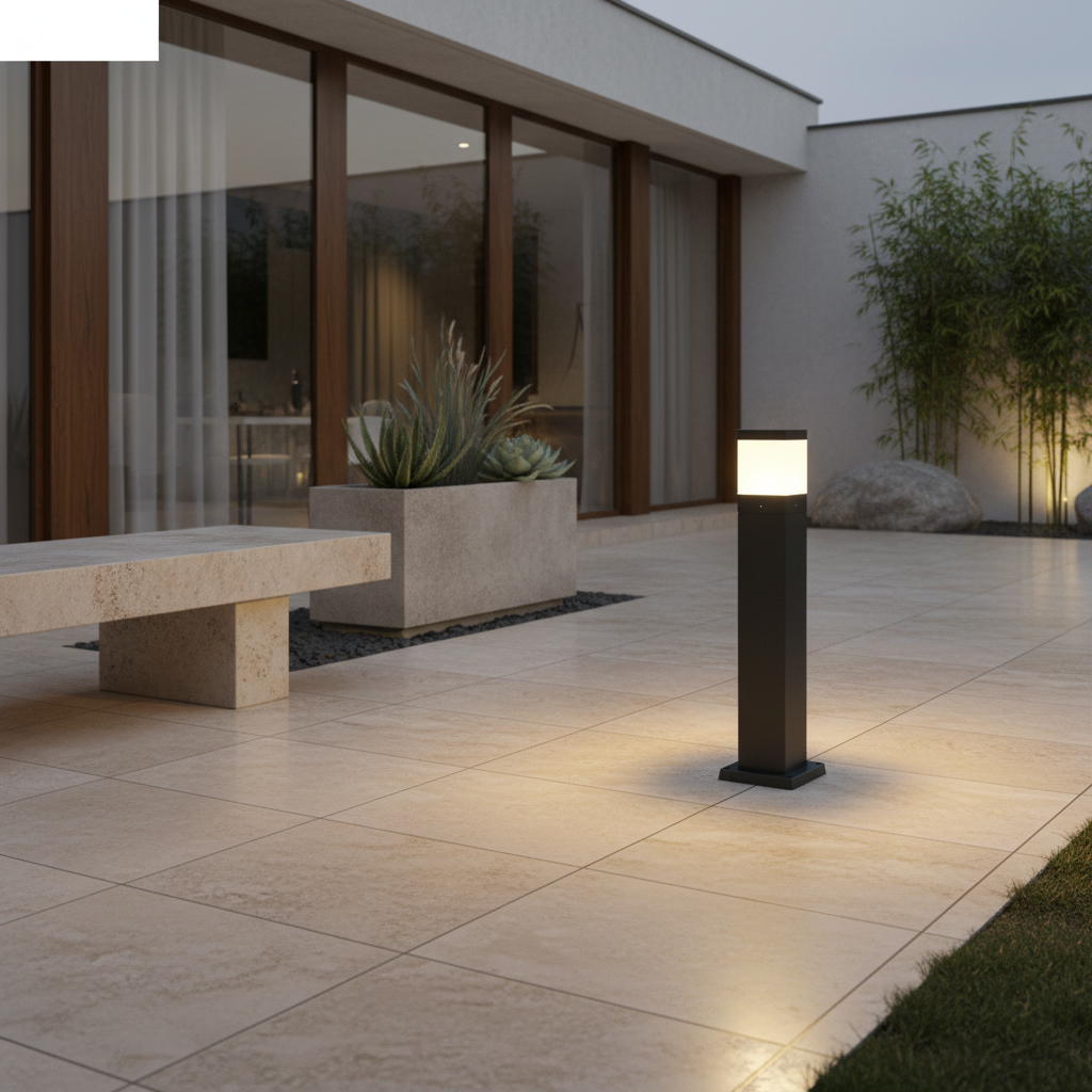 Luminara | Modern Sleek Outdoor Garden Bollard Light Fixture