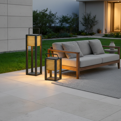 Lumenara | Modern Sleek Portable Outdoor Lantern for Versatile Illumination