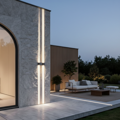 Luminara | Modern Stylish Up Down Outdoor Wall Lantern Light Fixture