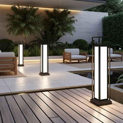 Luminara | Elegant Waterproof Outdoor Pillar Lights for House