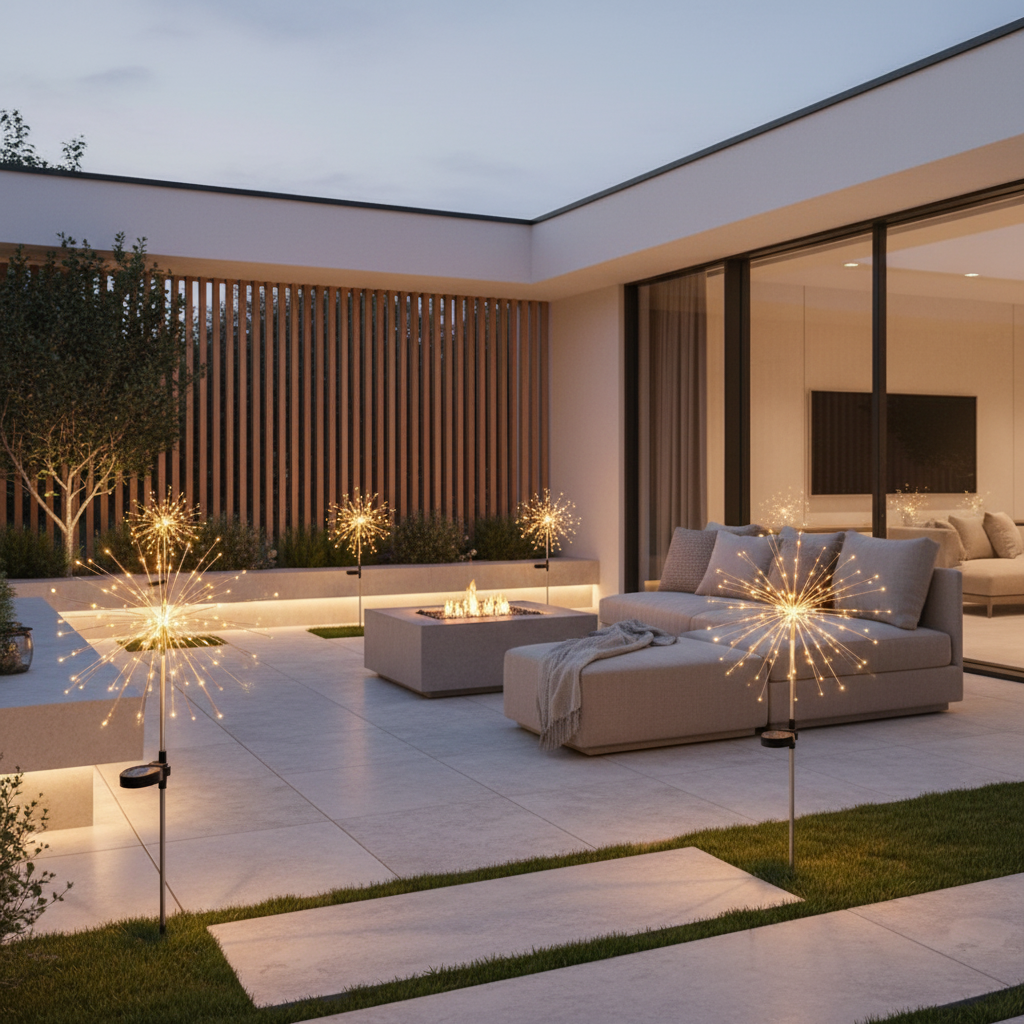 Luminara | Dynamic Elegant Solar Garden Lights with Starburst Effect