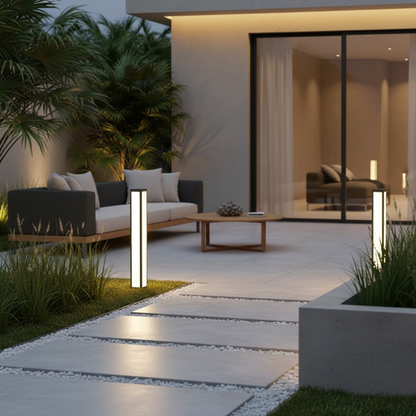 Luminara | Stylish Modern Solar Garden Bollard Outdoor LED Light