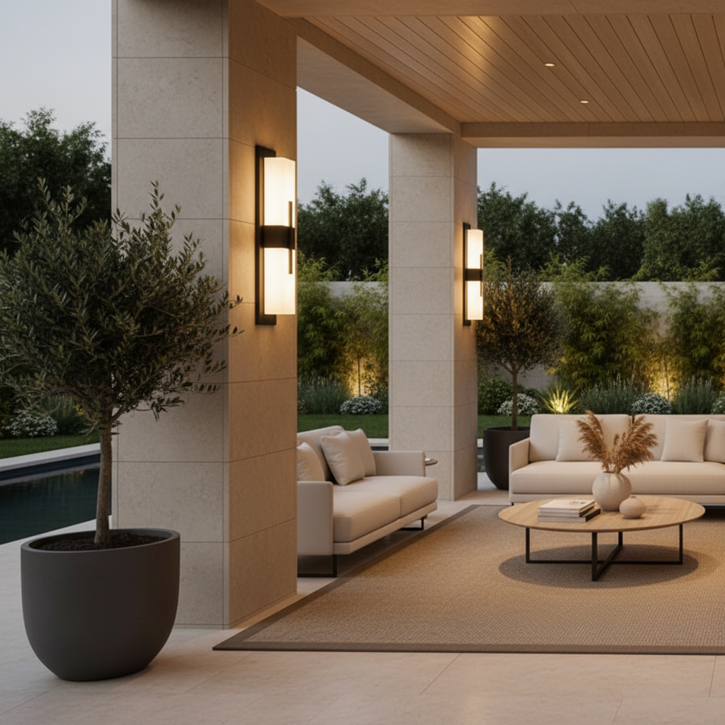 Luminara | Stylish Waterproof Black Outdoor Wall Lantern Fixture