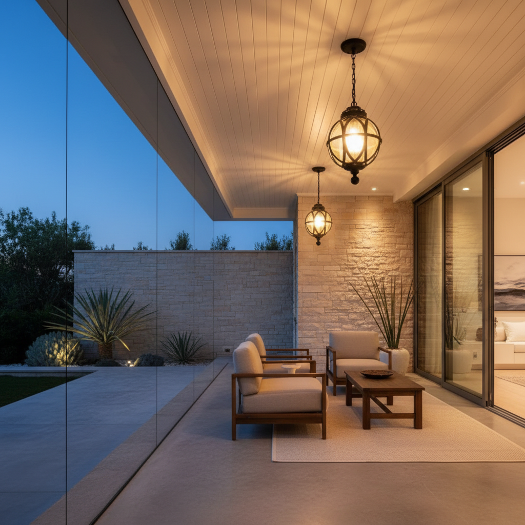 Luminara | Stylish Retro Metal Outdoor Pendant Light Fixture
