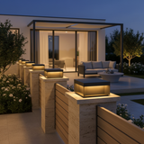 Luminara | Modern Sleek Stainless Steel Solar Deck Lights with LED Illumination