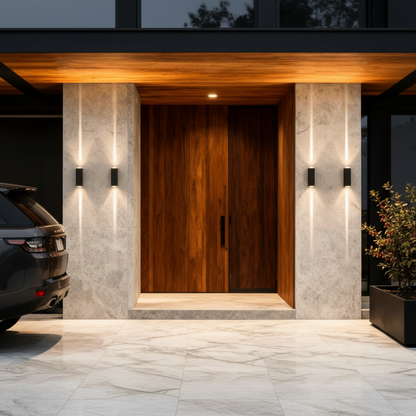 Modern Outdoor Wall Sconce | Waterproof Up & Down Architectural Lighting