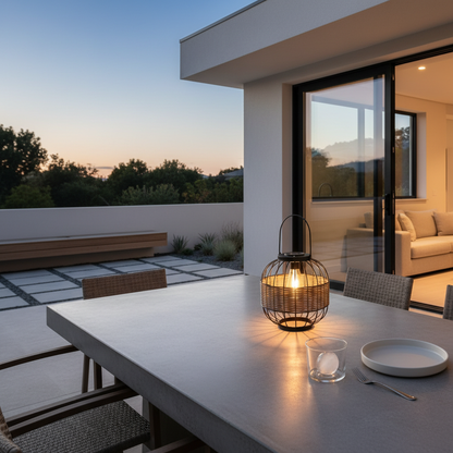 WickerGlow | Elegant Eco-Friendly Solar Hanging Lantern Light