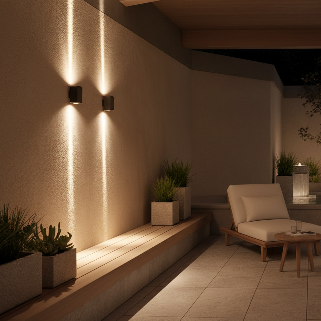 Luminara | Modern Stylish Up Down Outdoor Wall Lantern Light Fixture