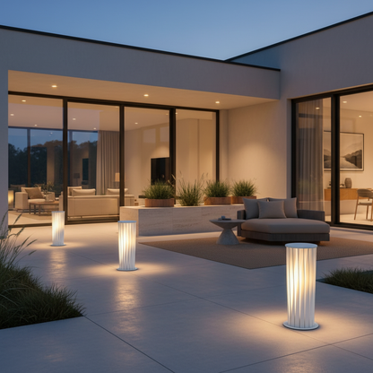 Luminara | Stylish Twisted Metal Solar Outdoor Lantern Light