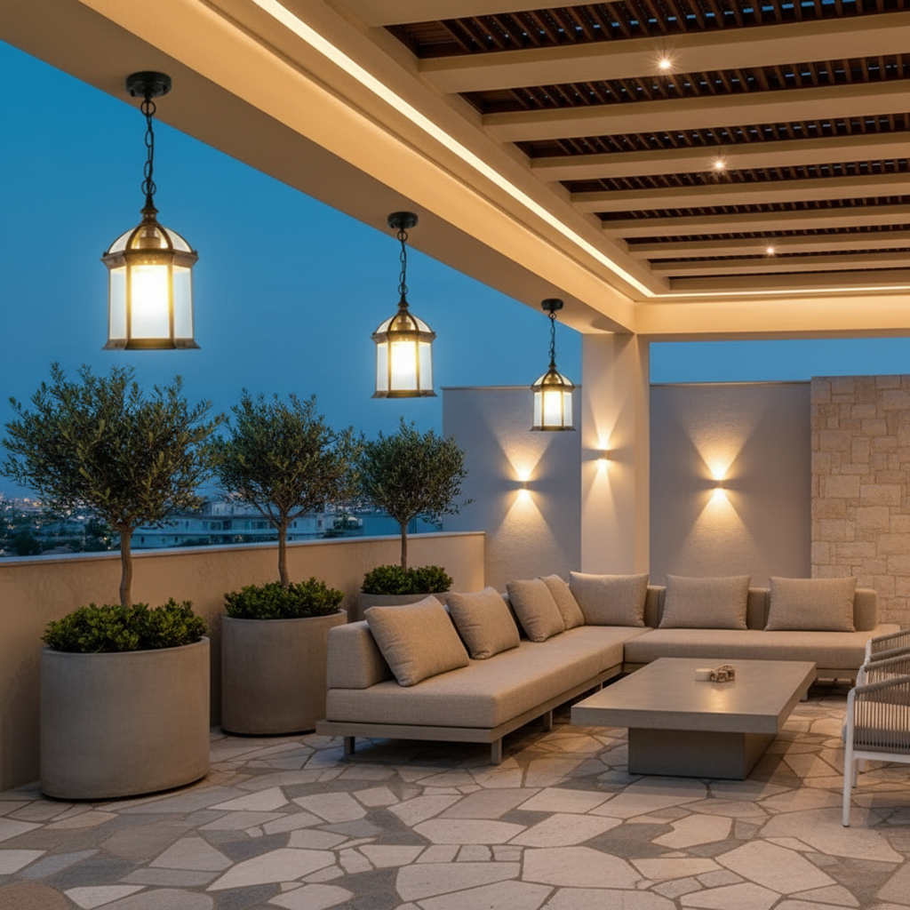 Luminara | Elegant Retro Aluminum Outdoor Wall Lights for Classic Illumination