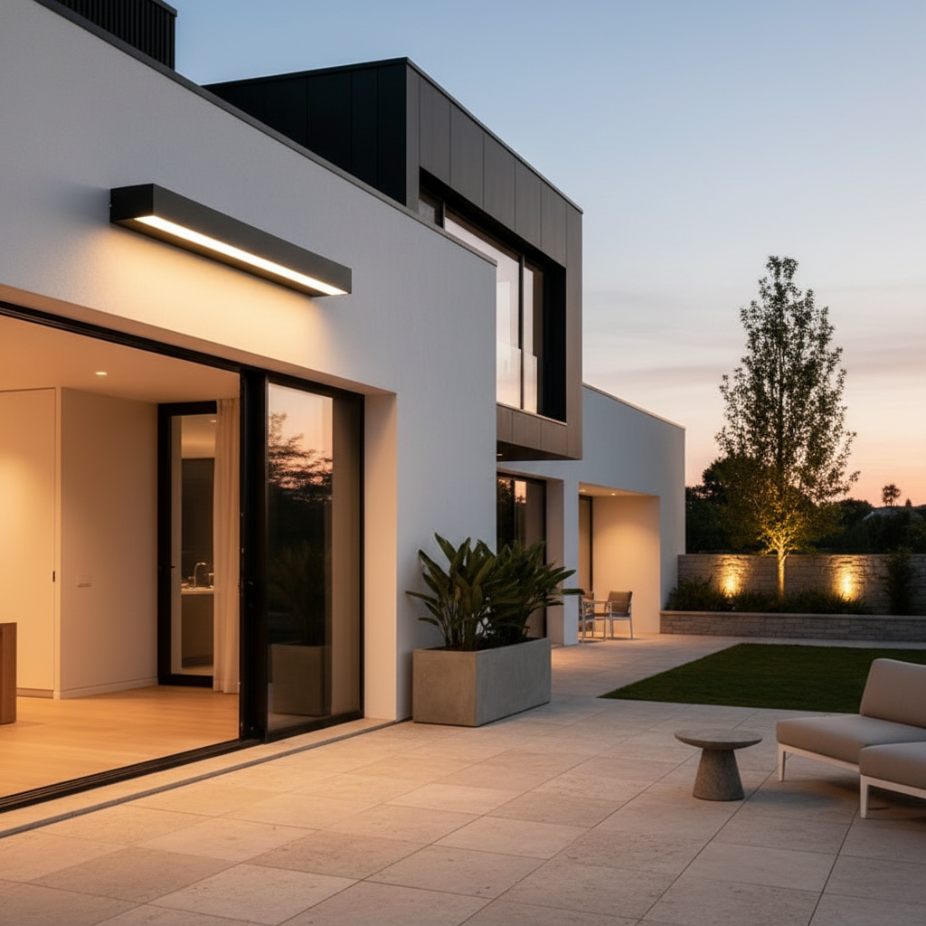 Modern Outdoor Ceiling Light | Waterproof Adjustable Porch Lighting