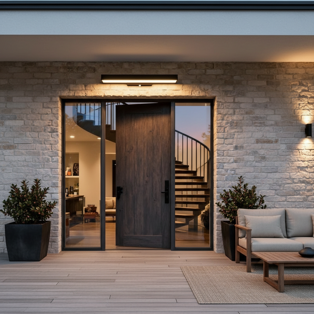 Modern LED Wall Light | IP65 Waterproof Sensor Outdoor Lighting