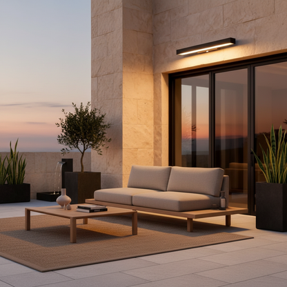 Modern LED Wall Light | IP65 Waterproof Sensor Outdoor Lighting