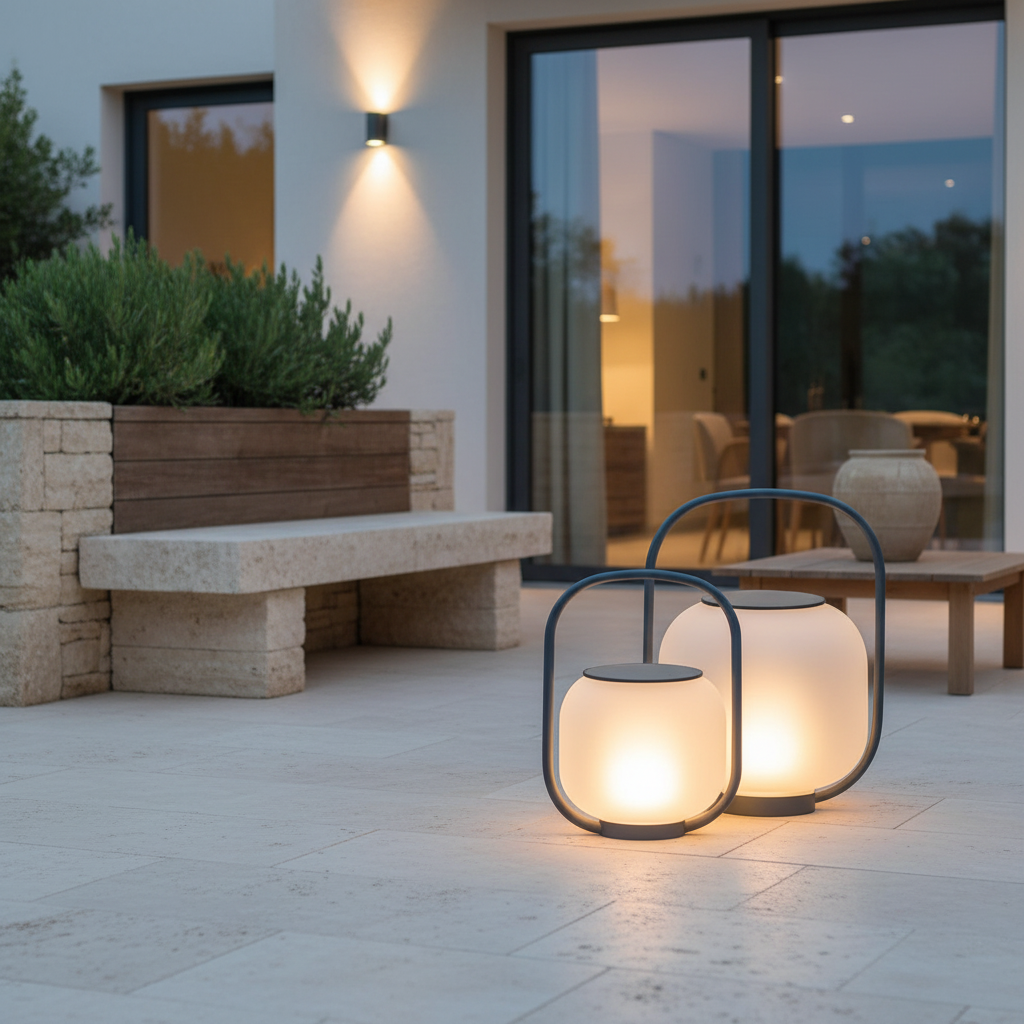 Luminara | Modern Waterproof Solar Powered Outdoor Lantern