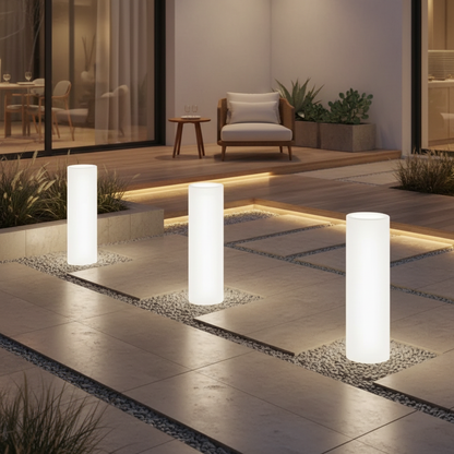 Contemporary LED Outdoor Lamp | Waterproof Color Changing Ambient Light