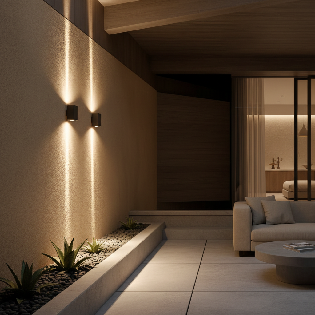 Luminara | Modern Stylish Up Down Outdoor Wall Lantern Light Fixture