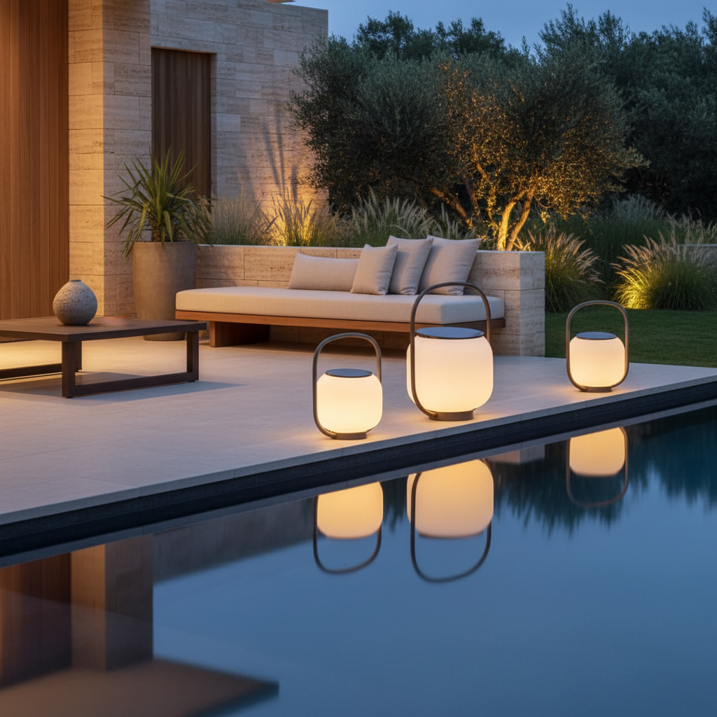 Luminara | Modern Waterproof Solar Powered Outdoor Lantern