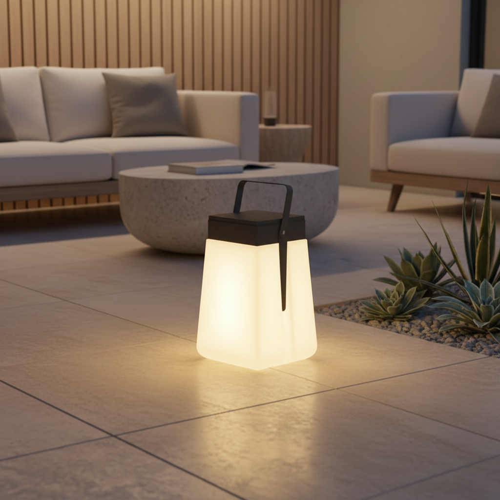 Solara | Stylish Portable Solar Camping Lamp with Dual Power Options