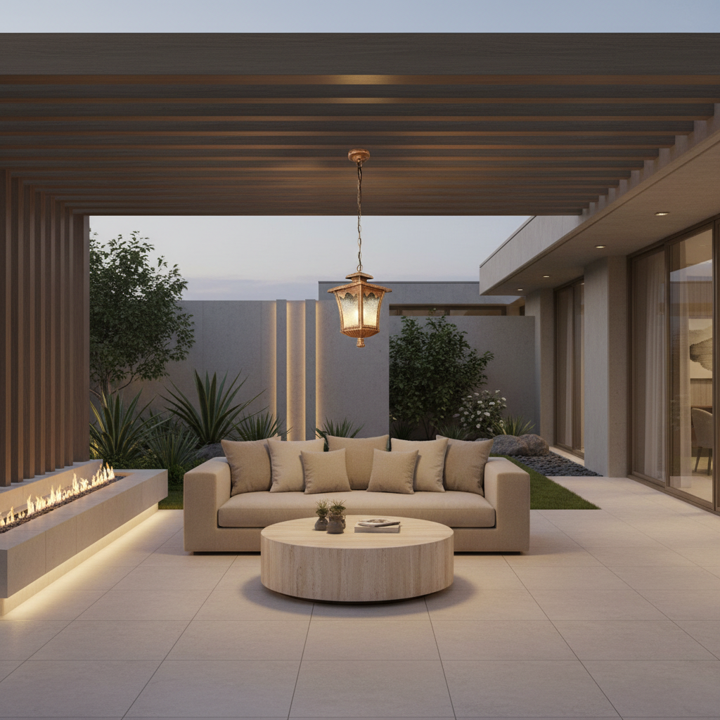 AquaVista | Stylish Retro Outdoor Glass Chandelier Light Fixture
