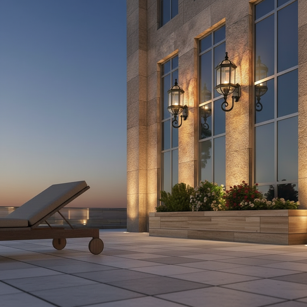 Luminara | Elegant Retro Aluminum Outdoor Wall Lights for Classic Illumination