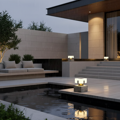 Luminara | Modern Elegant Solar Outdoor Garden Pillar Light