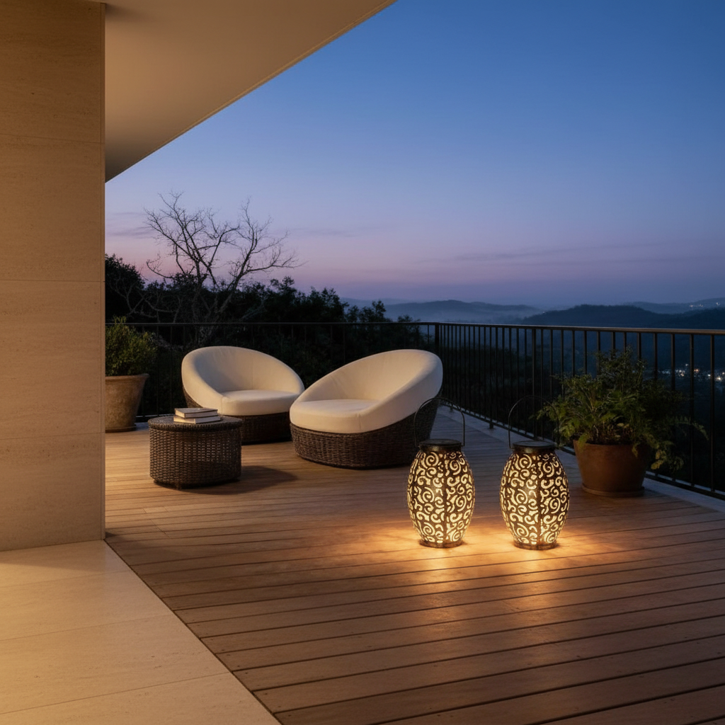 Luminara | Elegant Vintage Copper Outdoor Solar Lanterns for Garden