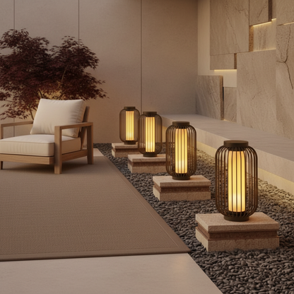 Luminara | Stylish Modern Outdoor Wall Lantern with Waterproof Design
