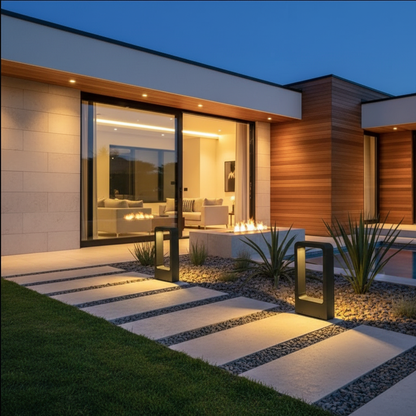 Nocturna | Elegant Minimalist Black Outdoor Garden Lights Bollard Fixture