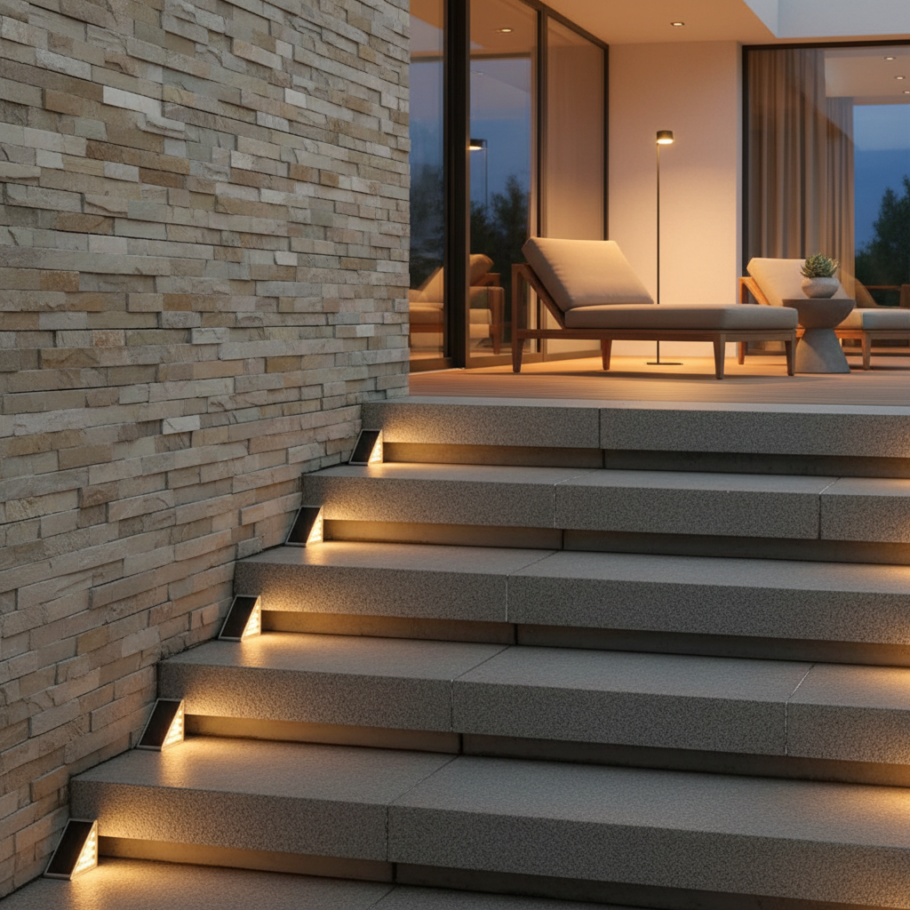 Luminara | Modern Waterproof LED Outdoor Step Lights for Safe Illumination