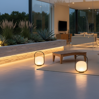 Luminara | Modern Waterproof Solar Powered Outdoor Lantern