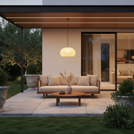 RattanGlow | Elegant Natural Woven Outdoor Wall Lights for Patios