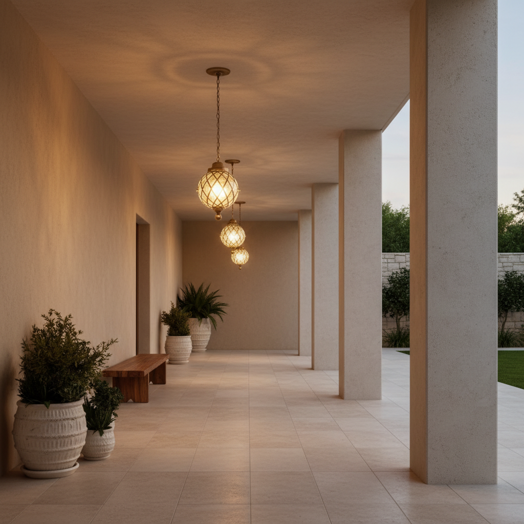 Lunara | Elegant Retro Aluminum Outdoor Hanging Pendant Light Fixture